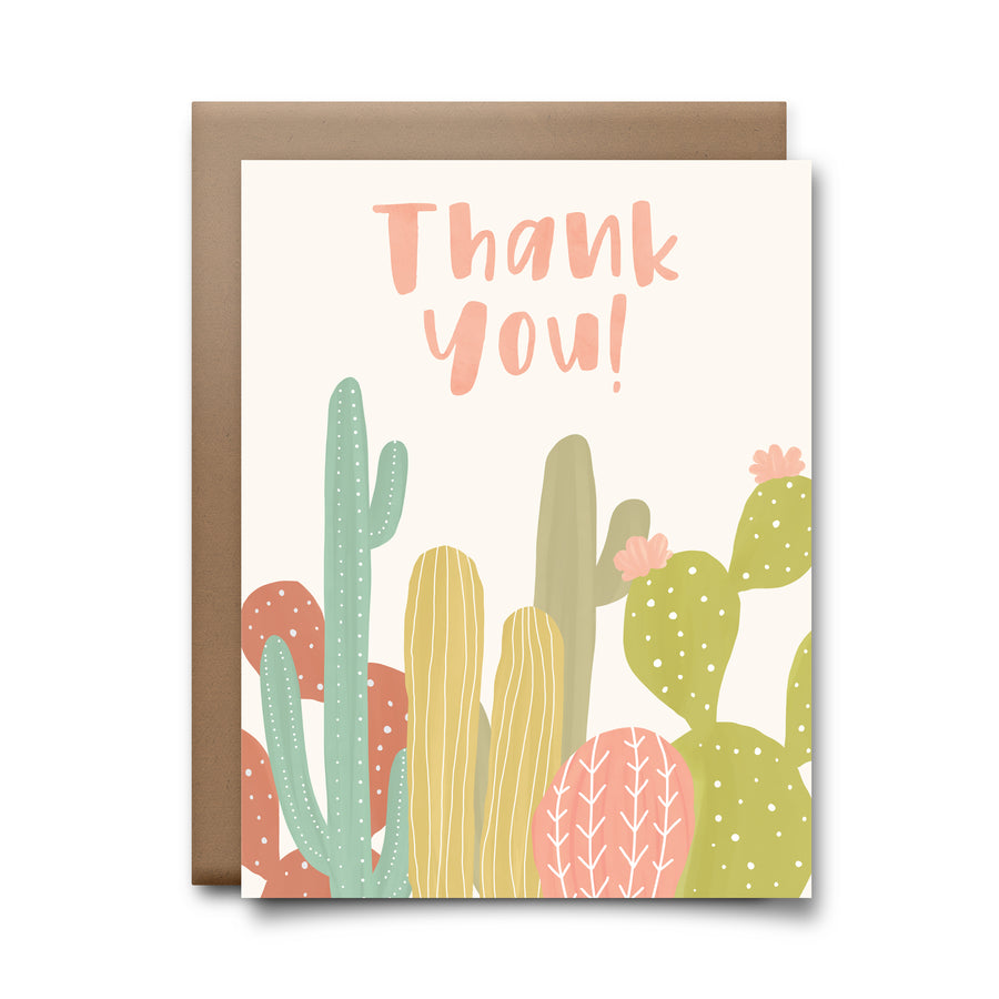 cactus thank you | greeting card