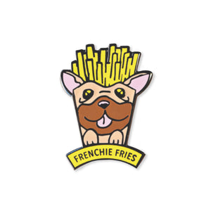 frenchie fries | enamel pin