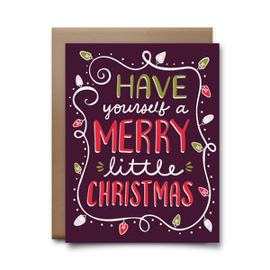 merry little | greeting card