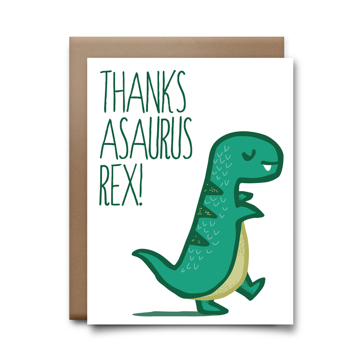 thanksasaurus rex | greeting card
