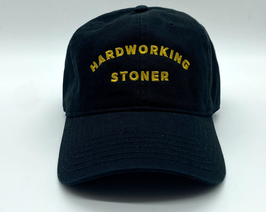pothead dad hardworking stoner | dad hat