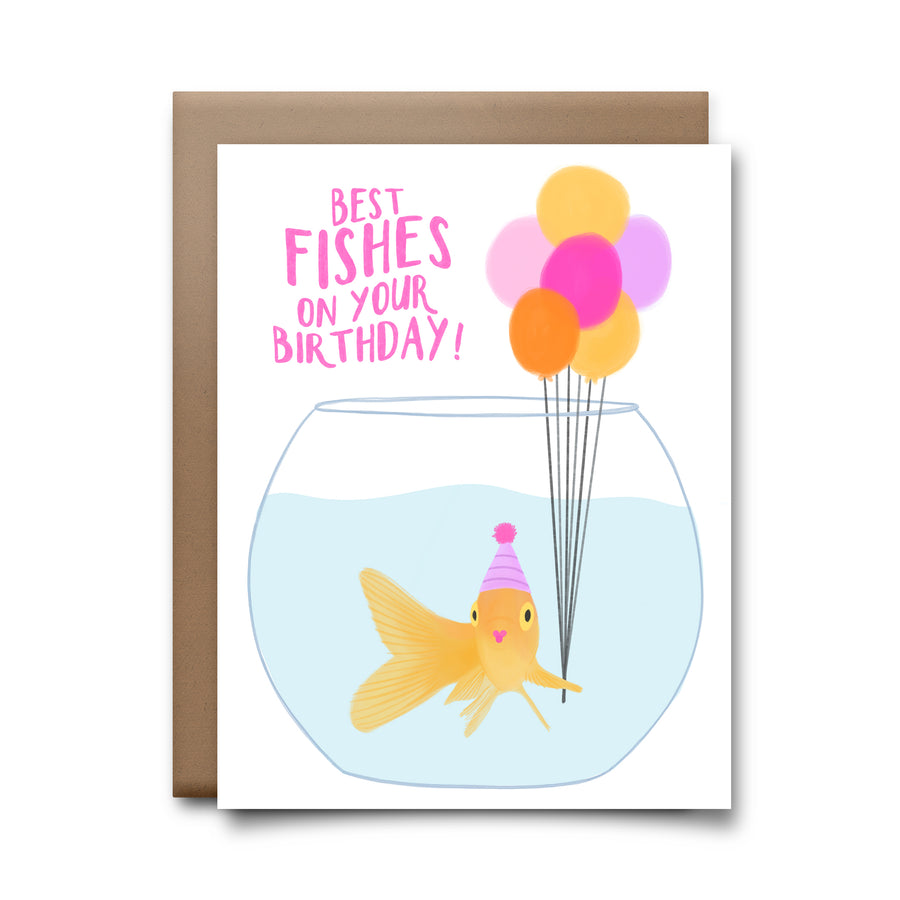 birthday fishes | greeting card