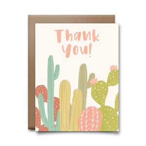 cactus thank you | greeting card