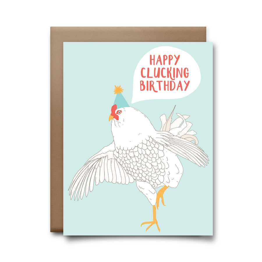 clucking birthday | greeting card