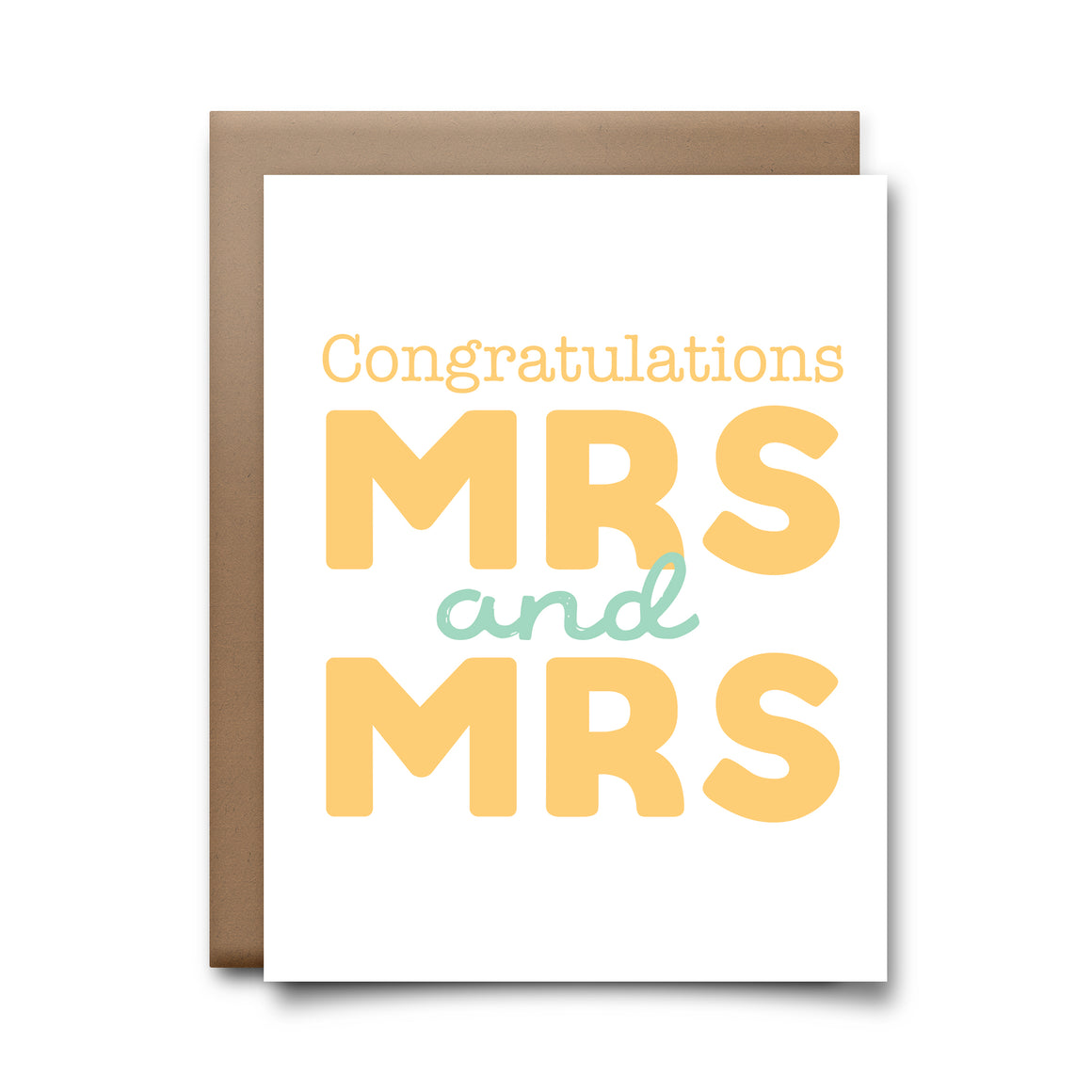 congrats mrs mrs  | greeting card