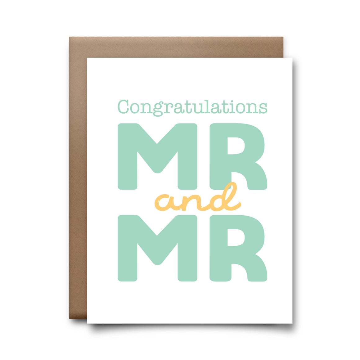 congrats mr mr  | greeting card