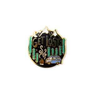 get lost | enamel pin