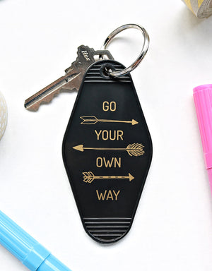gyow | key tag (black)