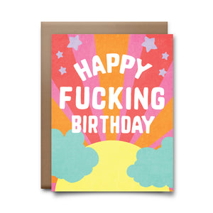happy fucking birthday | greeting card