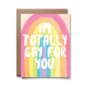 totally gay for you  | greeting card