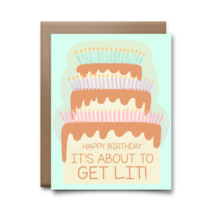 about to get lit | greeting card