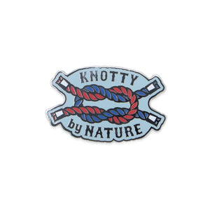 knotty by nature | enamel pin