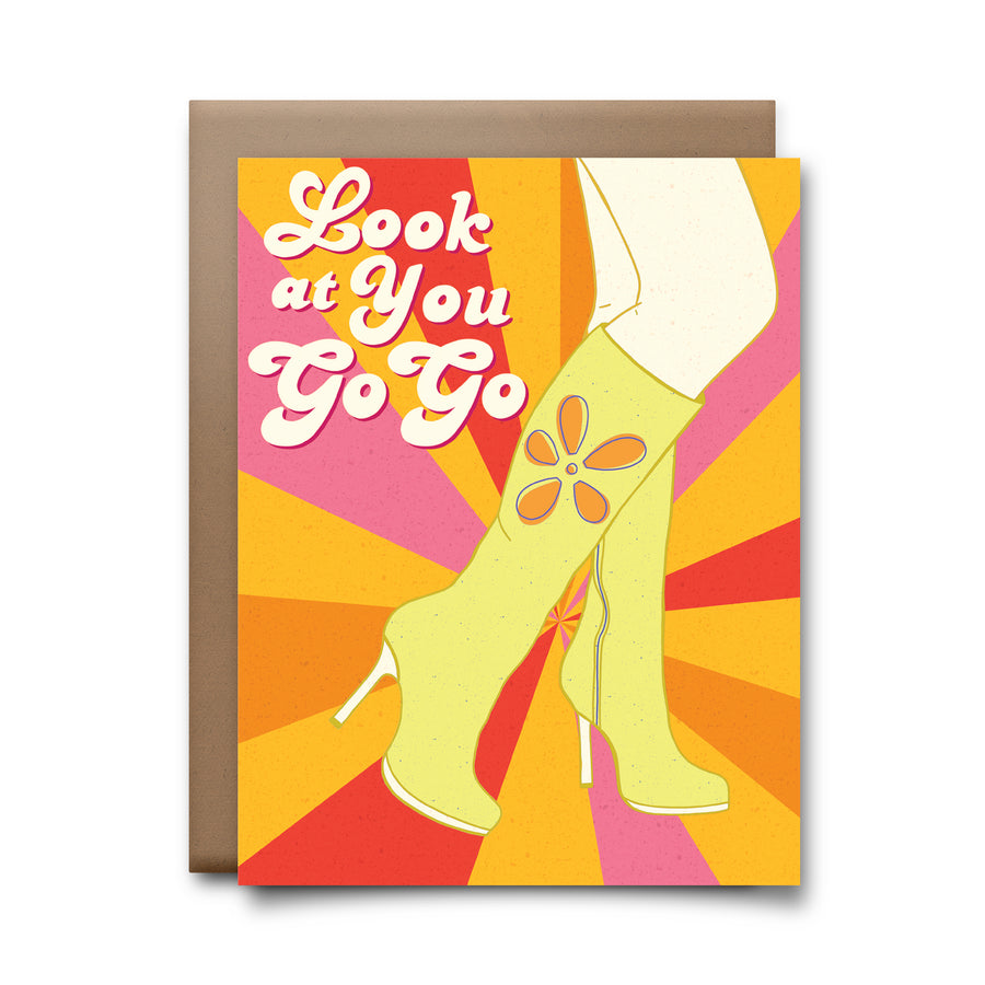 look at you go go | greeting card