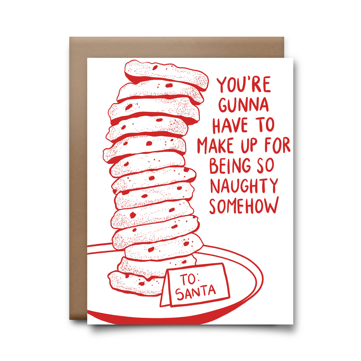 naughty cookies | greeting card