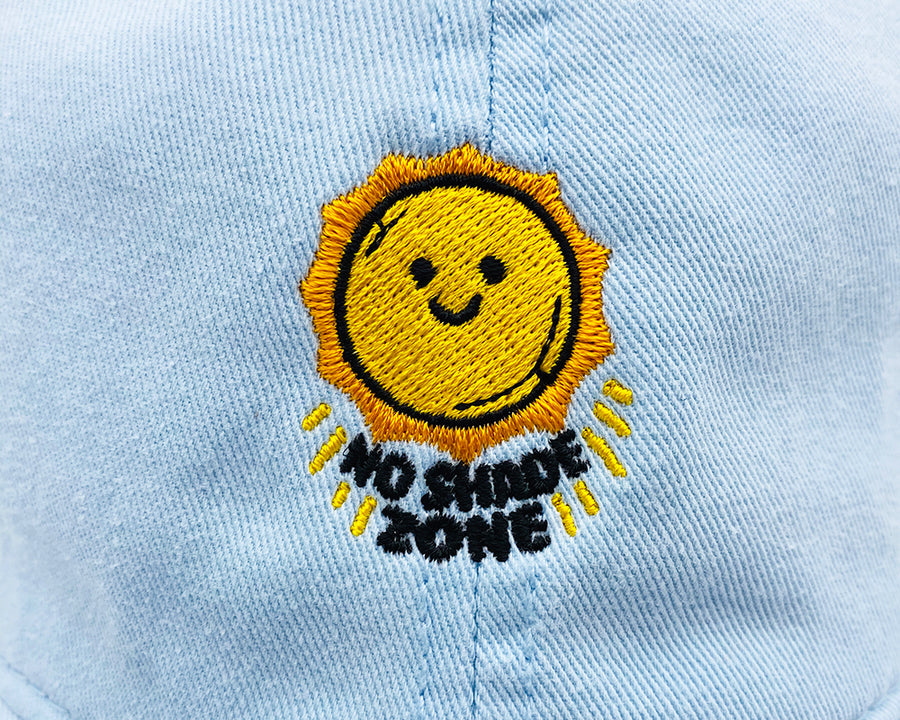 no shade zone | ice blue | dad hat