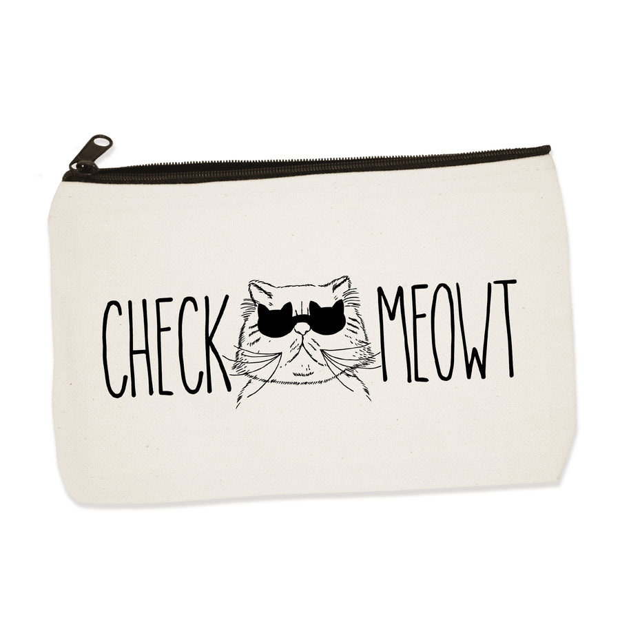 check meowt | zip pouch