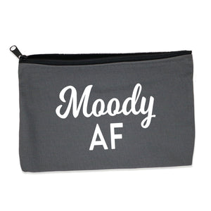 moody af | zip pouch gray