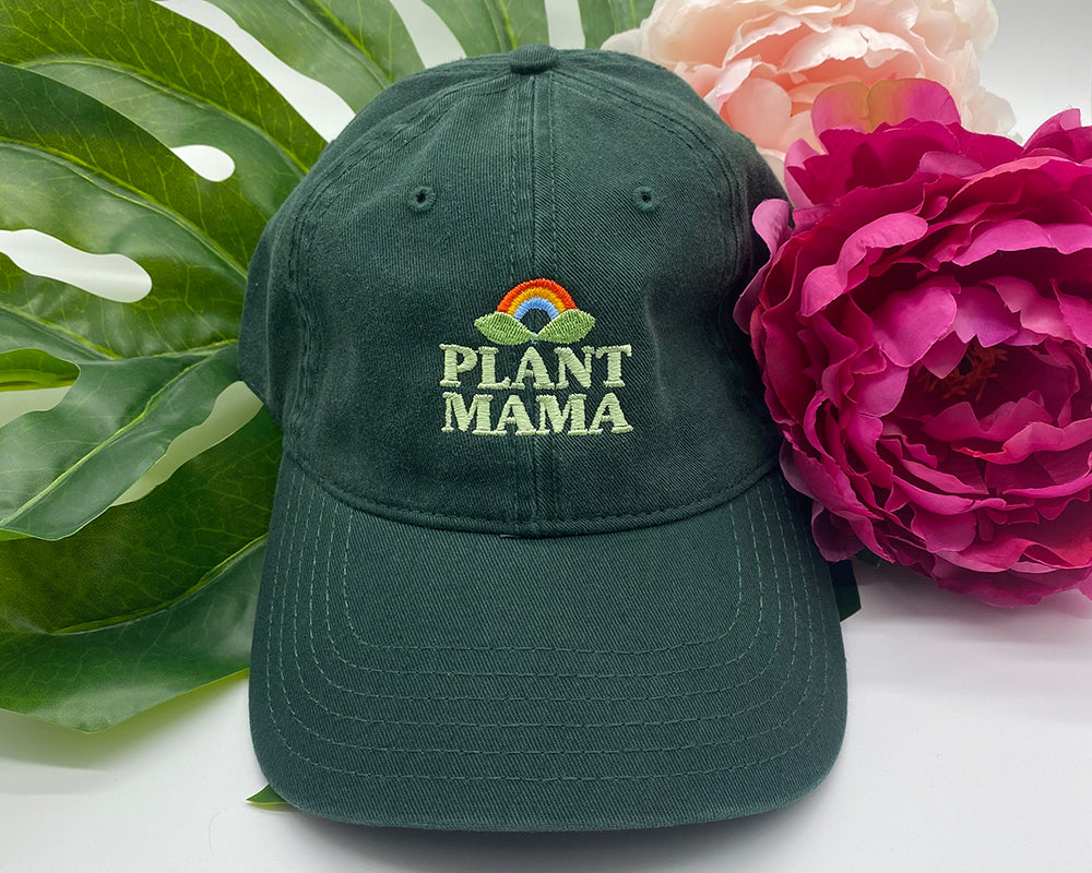 plant mama dark green dad hat