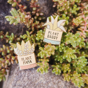 plant daddy | enamel pin