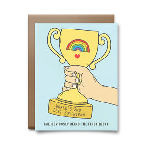 second best boyfriend  | greeting card