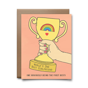 second best girlfriend  | greeting card