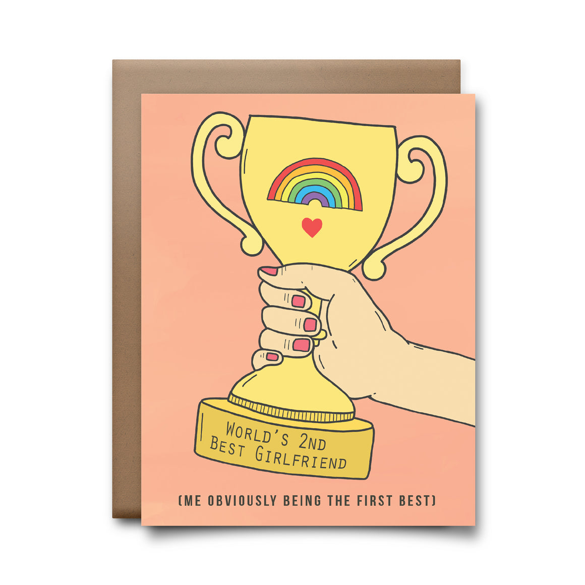 second best girlfriend  | greeting card