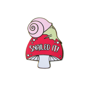 snailed it | enamel pin