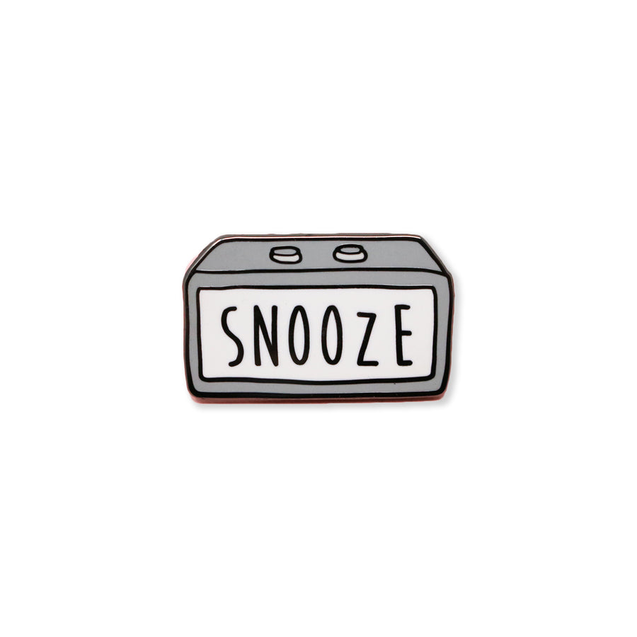 snooze | enamel pin