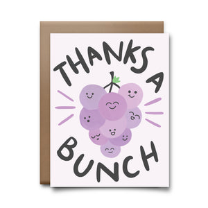 thanks a bunch | greeting card