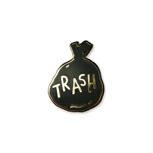trash | enamel pin