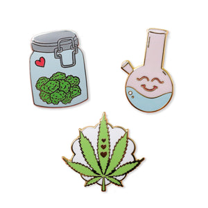 weed pack | enamel pin pack