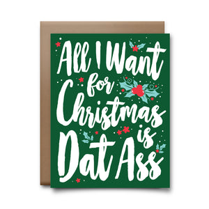 all i want for christmas | greeting card