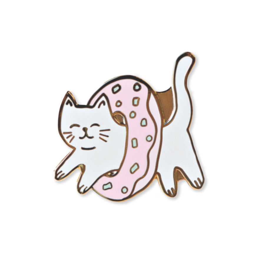 donut cat | enamel pin