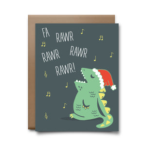 fa rawr rawr | greeting card