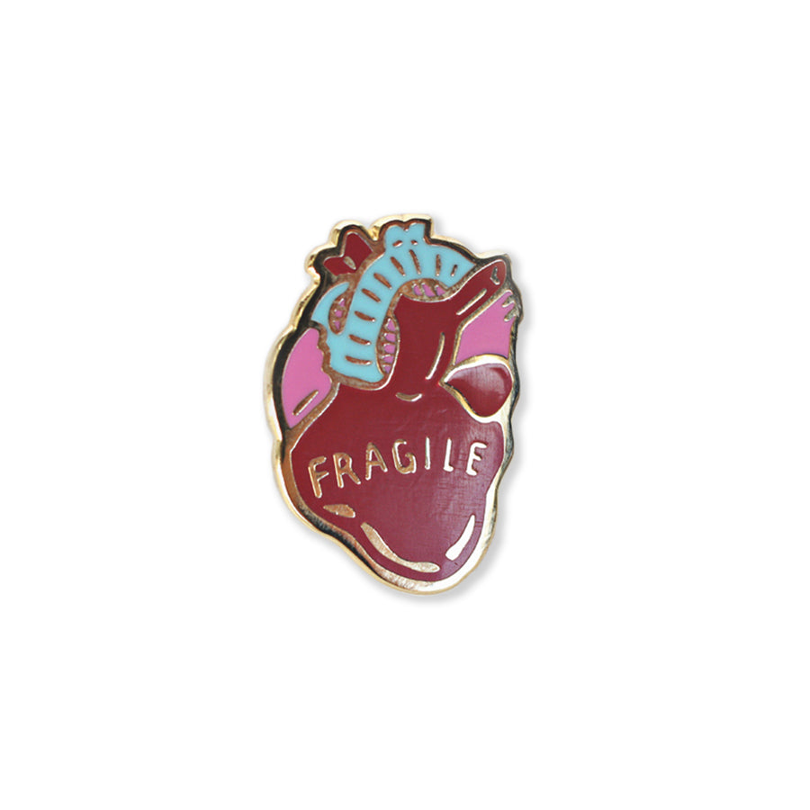 fragile heart | enamel pin