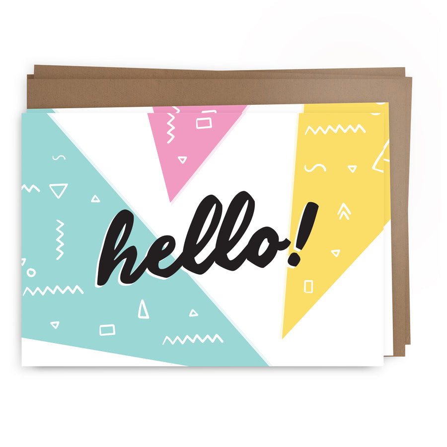 hello shapes pack | greeting card