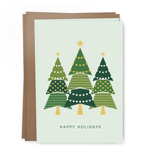 xmas trees pack | greeting card