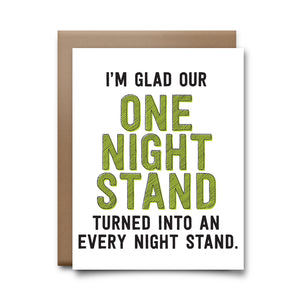 one night stand | greeting card