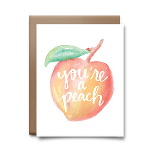 you're a peach | greeting card
