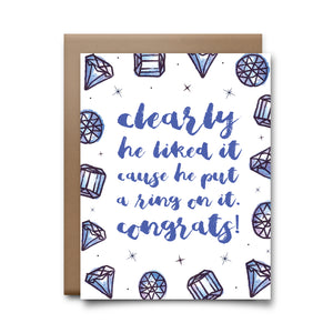 put a ring on | greeting card