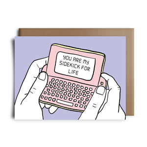 side kick phone | greeting card