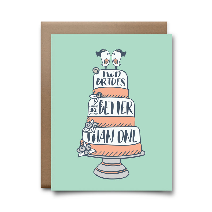 two brides | greeting card