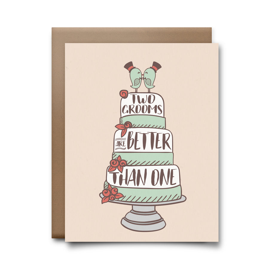 two grooms | greeting card