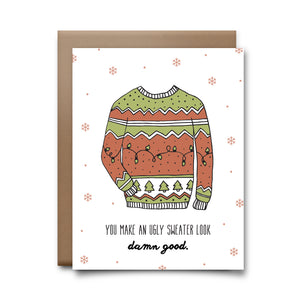 ugly sweater | greeting card