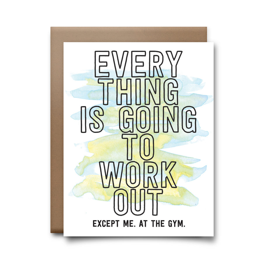 work out | greeting card