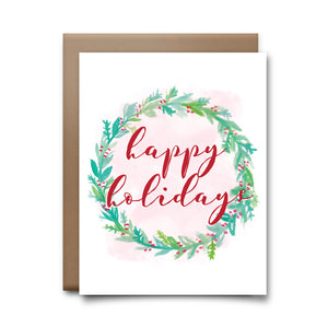 holidays wreath | greeting card