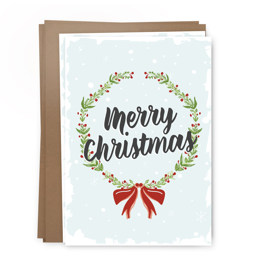 xmas wreath pack | greeting card