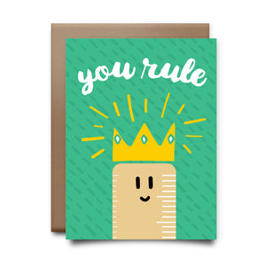 you rule | greeting card