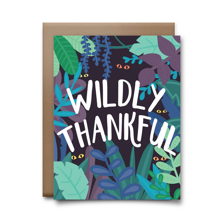 wildly thankful | greeting card