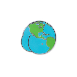 world butt | enamel pin